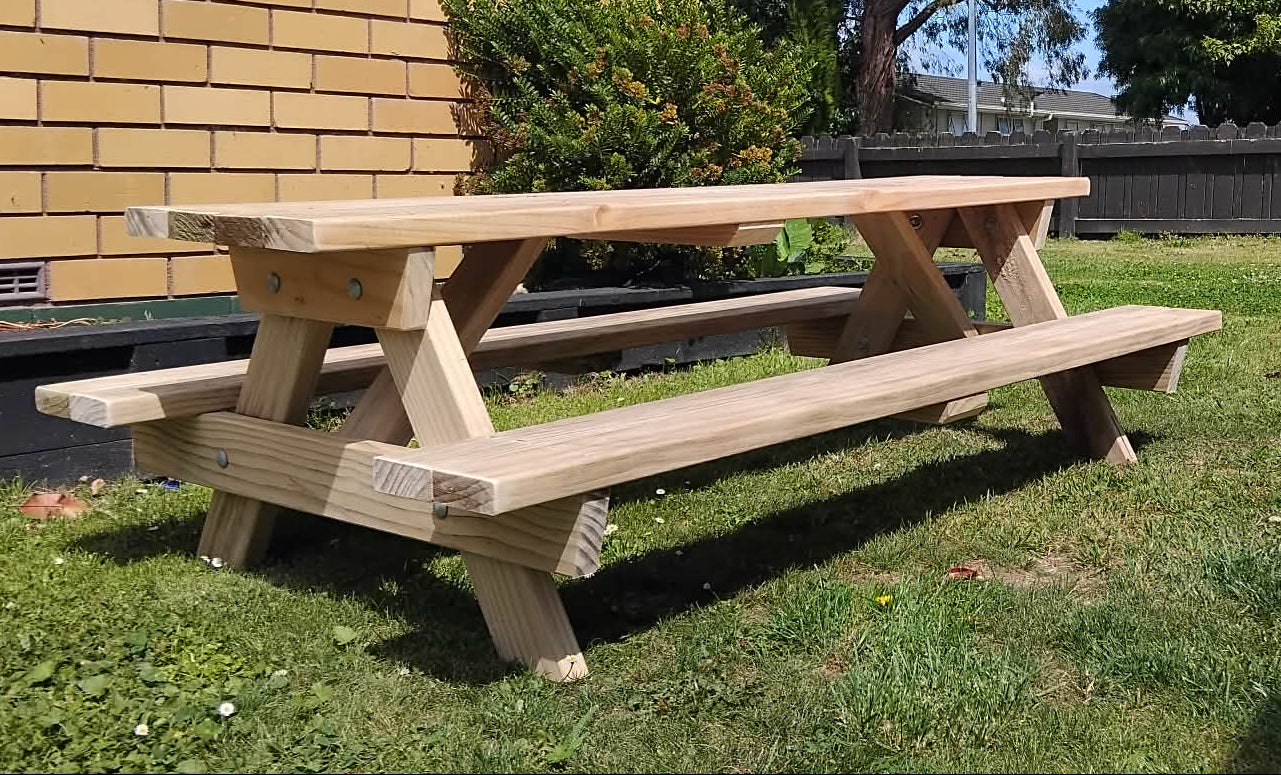 Toddler BBQ Picnic Tables NZ 1.5m - Outdoor Picnic Table - Stronghold Outdoor Furniture & Buildings