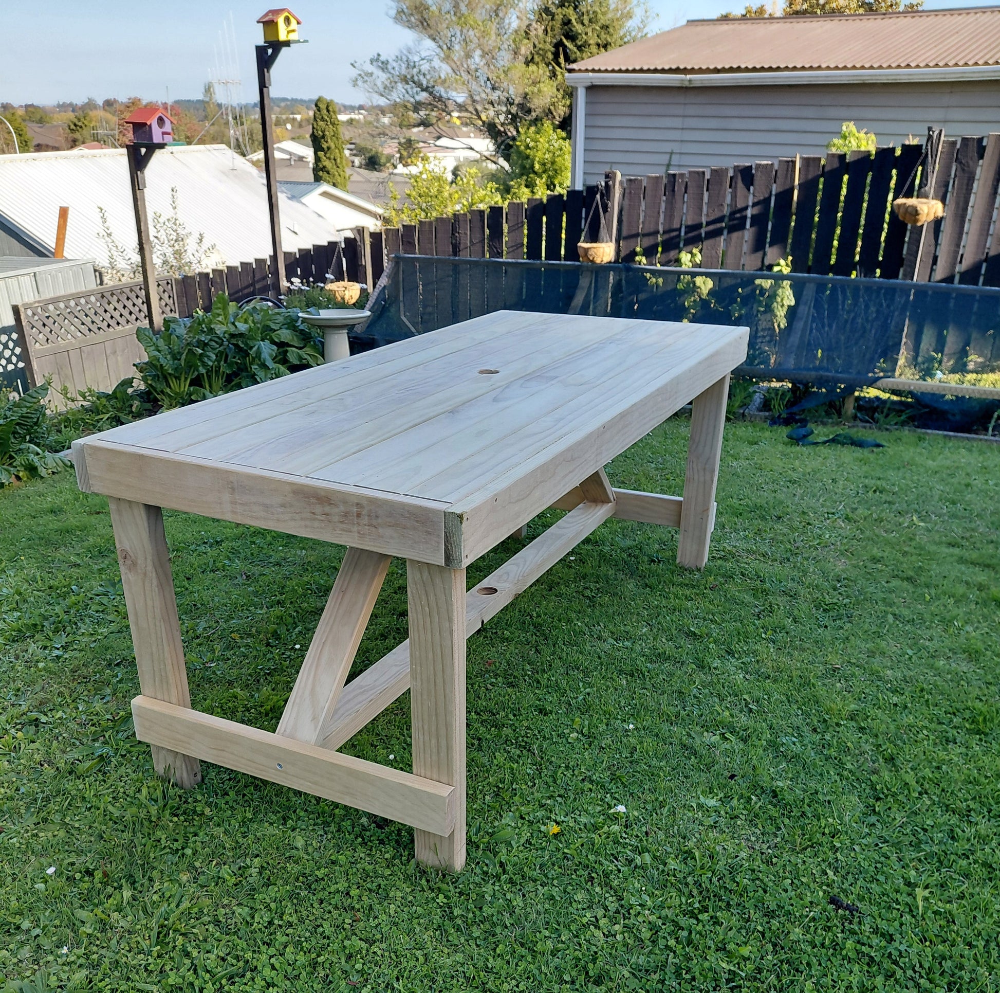 1800mm Timber Outdoor Table NZ - Stronghold Outdoor Furniture & Buildings