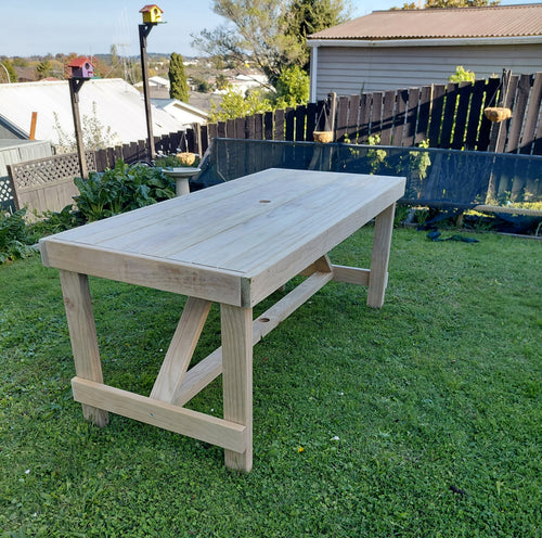 1800mm Timber Outdoor Table NZ - Stronghold Outdoor Furniture & Buildings