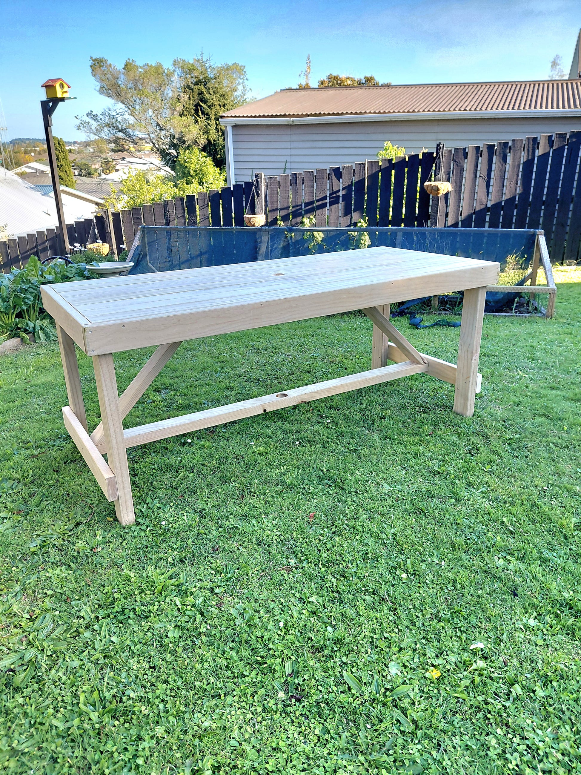 1800mm Timber Outdoor Table NZ - Stronghold Outdoor Furniture & Buildings