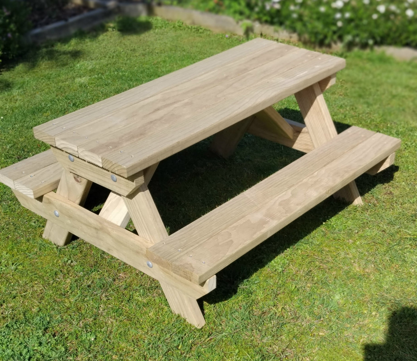 Outdoor XXL Toddler BBQ Picnic Table - 1.5m 6 Seater - Stronghold Outdoor Furniture & Buildings