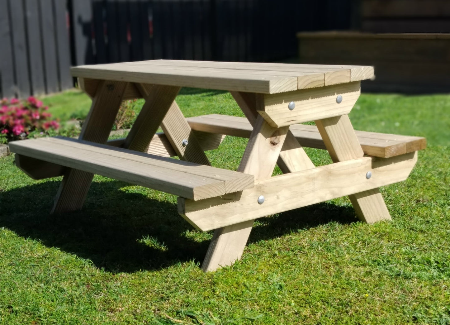 Outdoor XXL Toddler BBQ Picnic Table - 1.5m 6 Seater - Stronghold Outdoor Furniture & Buildings