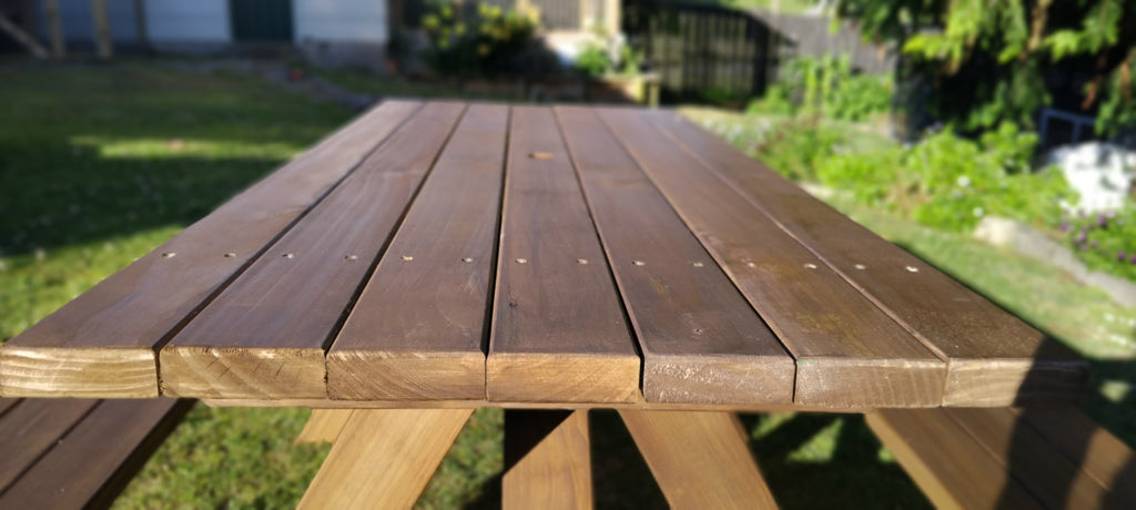 Outdoor Adult BBQ Table - Black Bean - Stronghold Outdoor Furniture & Buildings