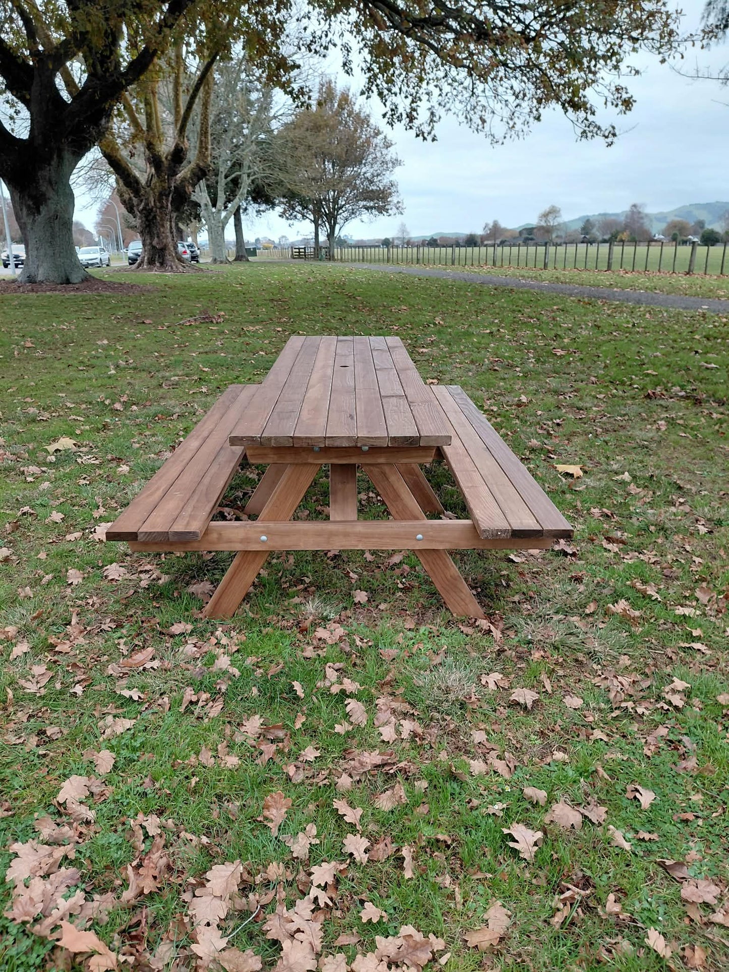 Timber BBQ Picnic Table NZ 2.4m | Handmade Outdoor Furniture